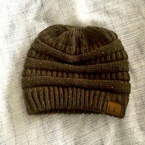 Olive Green C.C. Beanie
